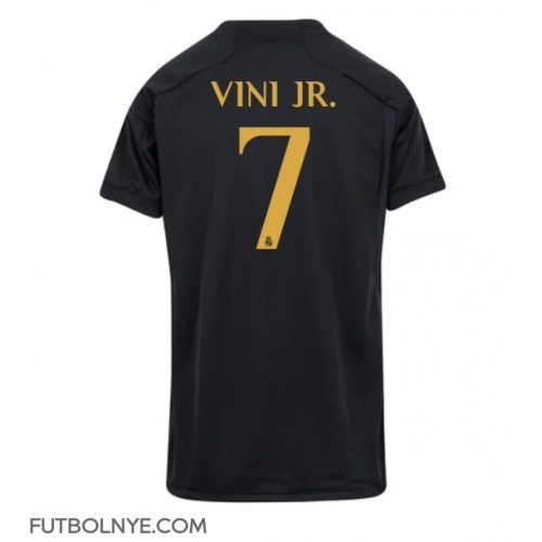 Camiseta Real Madrid Vinicius Junior #7 Tercera Equipación para mujer 2023-24 manga corta